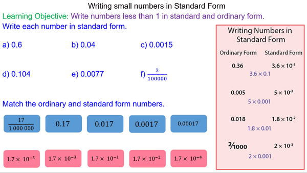 writing-small-numbers-in-standard-form-mr-mathematics