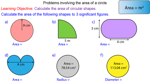 Circle Example Problems