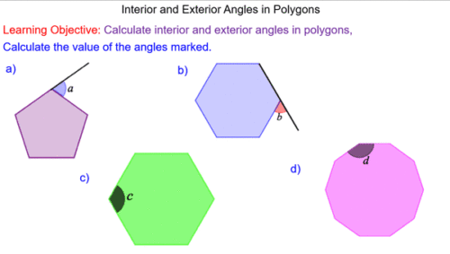 Interior and exterior angles