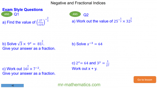 Revising Negative and Fractional Indices