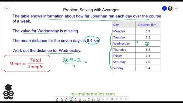 averages problem solving worksheet tes
