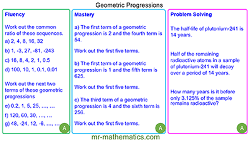 Geometric Progressions