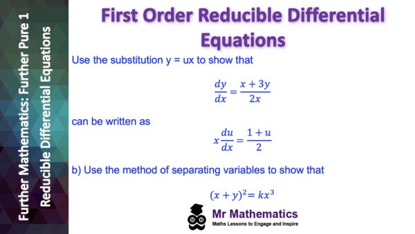 First Order Reducible Differential Equations